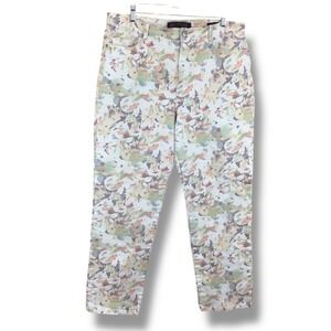 Gloria Vanderbilt Amanda High Rise Pastel Floral Jeans Multicolor 16